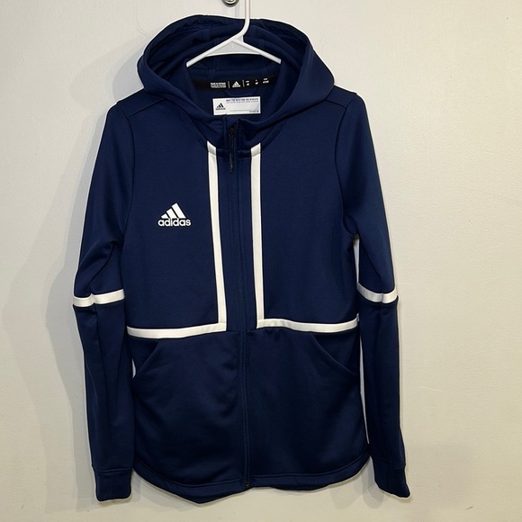 Adidas Under the Lights Full Zip Jacket Navy Men’s Size Medium Tall - Picture 3 of 6
